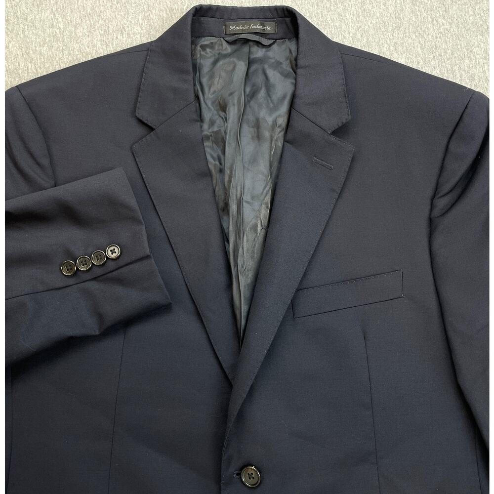 Lauren Ralph Lauren Blazer Mens 40R Navy Blue 100%‎ Wool Black Label